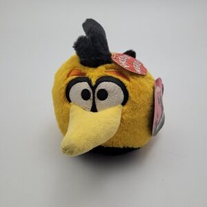 5" Angry Birds(RARE)Plush Bubbles Yellow Long Beak 2012 Commonwealth No Sound